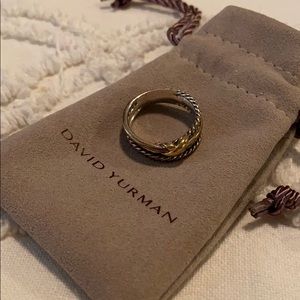 David Yurman X Crossover Ring with 18k Gold Ring